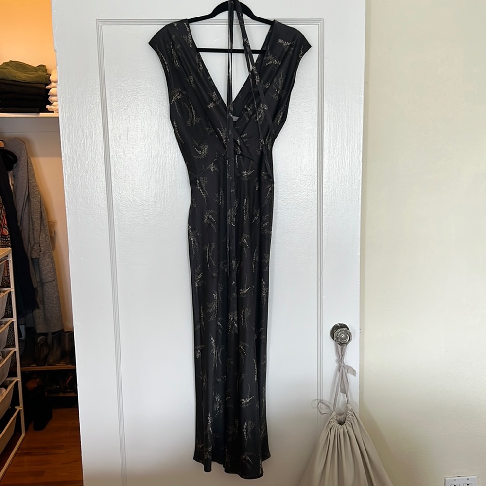 Vince Silk Spring Floral Print Dress.